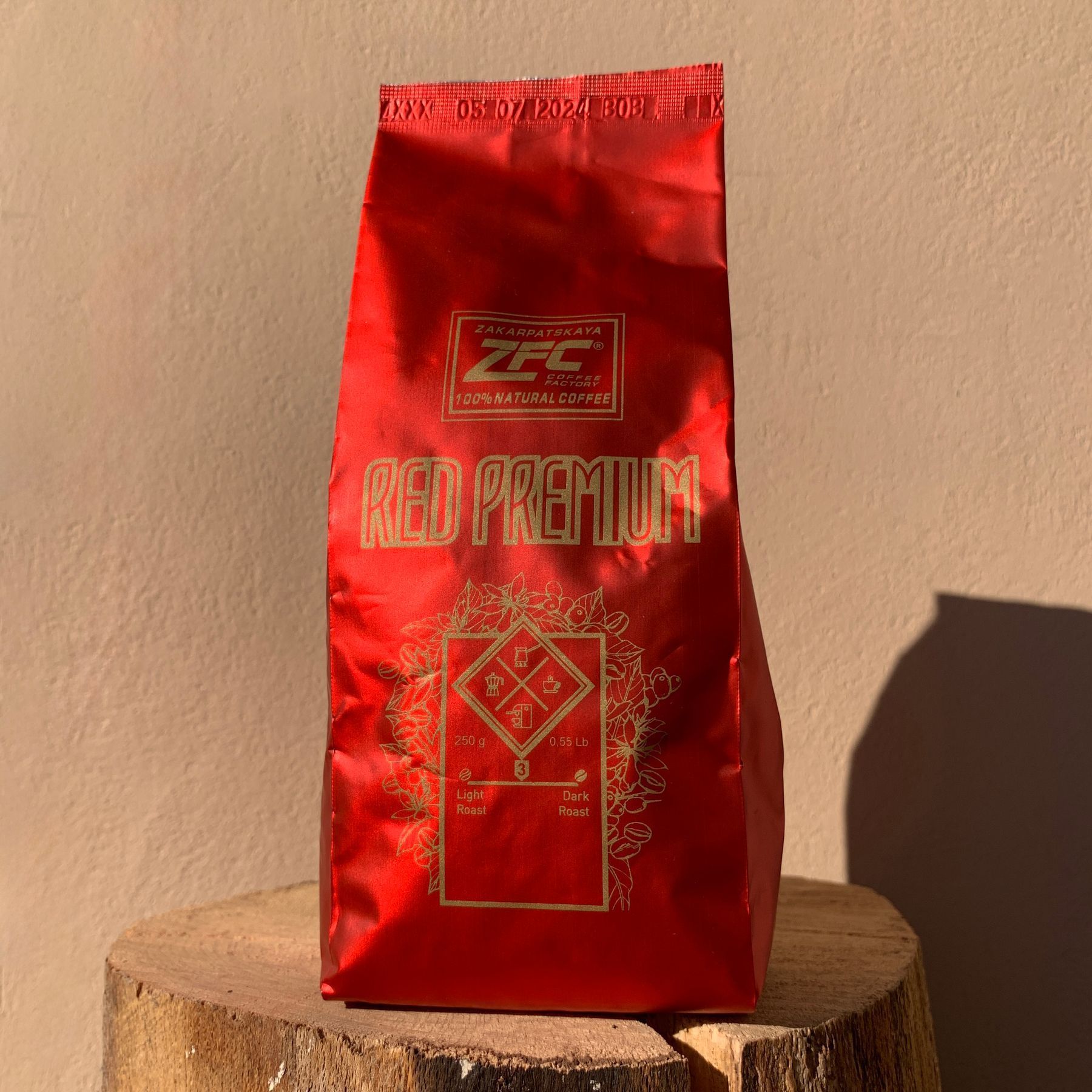 Кофе в зернах ZFC Red Premium арабика 250г купить в Украине